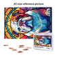 English Bulldog Dogs Lovers Stained Colorful Glass 1000 Pieces Art Painting Wooden Puzzle For Kids Adults, Birthday Mother'S Fat