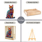 Jigfoxy Wooden Puzzle For Adults, Cat Wooden Jigsaw Puzzles For Adults, Unique Animal Shape Wood Cut Puzzles, Christmas Thanksgiving Gifts For Family Friend Puzzle Lovers(S-8.4 * 5.7In-75Pcs)