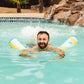 Big Joe Noodle 2 Pack No Inflation Needed Pool Floats, Paintbrush Yellow Double Sided Mesh, Quick Draining Fabric, Jumbo 4 Feet