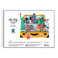 Galison The City That Never Sleeps 750 Piece Shaped Puzzle - New York City Themed Shaped Jigsaw Puzzle For Adults, Thick And Stu
