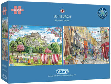 Edinburgh 2X500 Piece Jigsaw Puzzle | Sustainable Jigsaw Puzzle For Adults | Premium 100% Recycled Board | Great Gift For Adults