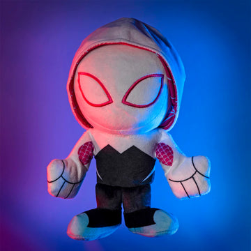 Bleacher Creatures Marvel Ghost Spider (Spider-Gwen) 8 Kuricha Sitting Plush- Soft Chibi Inspired Toy