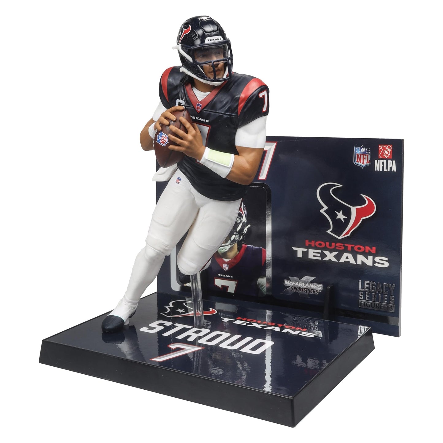 McFarlane Toys CJ Stroud NFL 7" Figure - Multicolor Plastic Collectible, Model 787926103717