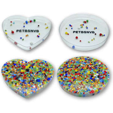 Petbsnvb 2Pcs 3.4' Circle And Heart Picking Pad, Skin Picking Fidget Toys