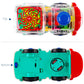 Berry President Transparent Electric Gear Train Toy With Flashing Lights And Music, Battery Operated Bump Go Toys (Dark Blue)