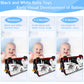 Tummy Time Mirror Newborn Toys: Black And White Infant Tummy Time Toys 0-3 0-6 6-12 Months Babies High Contrast Baby Toy With Ba