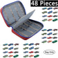 KISLANE 48 Toy Cars Carrying Case, Red Polyester Storage Bag, Model KL20010