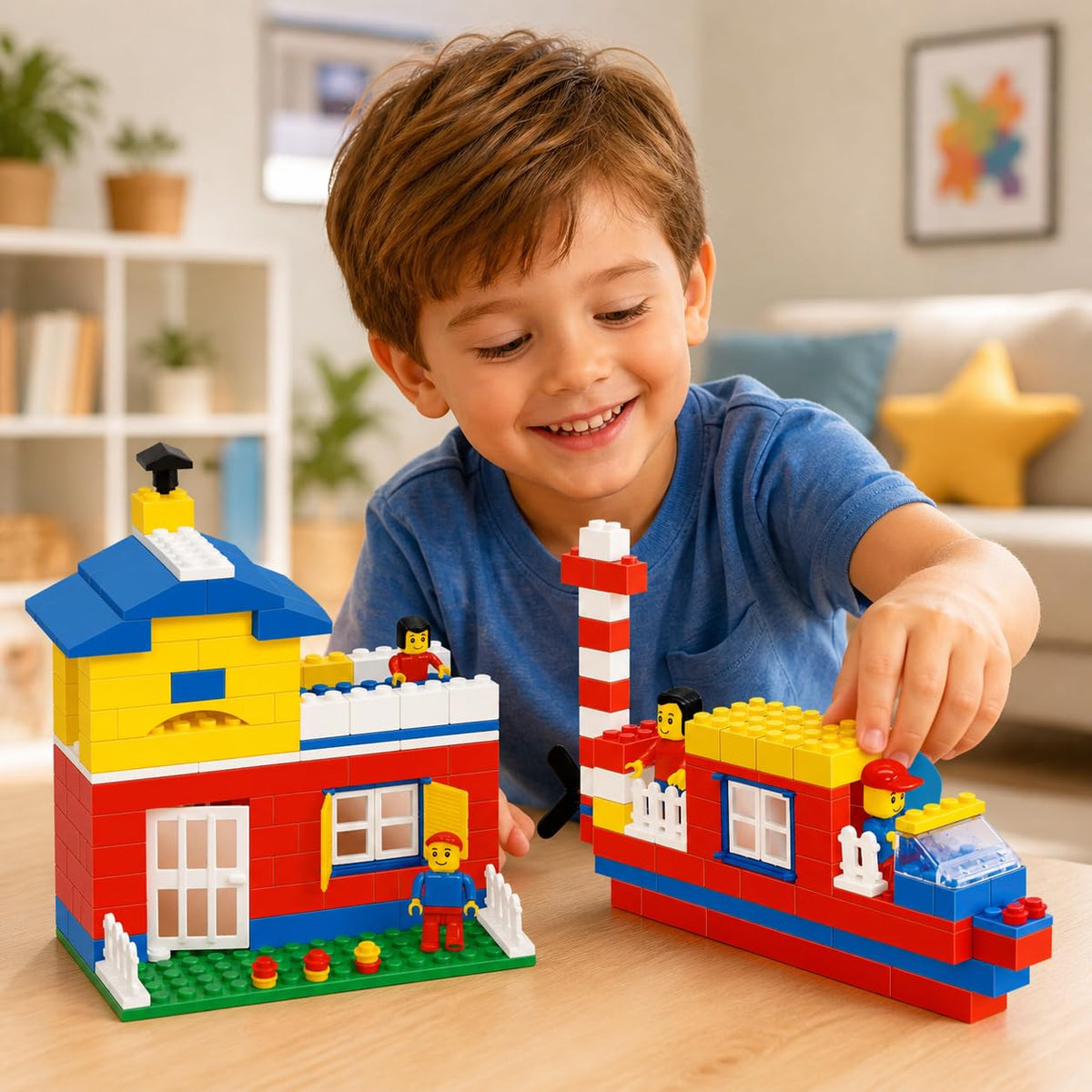 Fair Building And Construction Brick Blocks, 200 Pcs, Stem Set For Boys And Girls, Plastic, Multi Colour, Ages 4 Years And Above