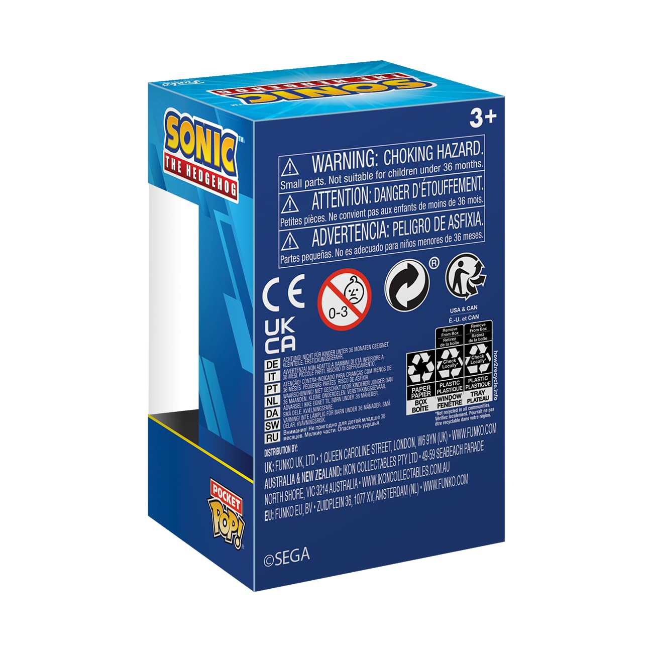 Funko Pocket Pop! & Tee: Sonic - For Children And Kids - Flocked - Large - (L) - Sonic The Hedgehog - T-Shirt - Clothes With Col