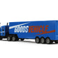 Vokodo RC Semi Truck and Trailer 18 Inch 2.4Ghz Fast Speed 1:16 Scale Rechargeable Battery Remote Control Tractor Tanker Hauler