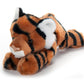 The Petting Zoo Tiger Stuffed Animal Plushie, Gifts for Kids, Scoopz Wildlife Animals, Orange Striped Tiger Plush Toy, 8 inches