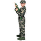 Spooktacular Creations Army Costume For Kids, Dark Green Camo Military Costume, Halloween Costumes For Boys Pretend Play Party (
