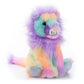 The Petting Zoo Rainbow Lion Plush Toy - 9" Ombrez Stuffed Animal, Small, Polyester