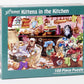 Vermont Christmas Company Kittens in The Kitchen Jigsaw Puzzle 100 Piece  Large Pieces Perfect for Kids and Seniors