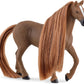 Schleich Horse Club English Thoroughbred Mare Playset - 14 Piece PVC Toy with Brushable Hair, Multi-Color, Model 42582