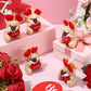 Gejoy 24 Pcs Valentines Day Gifts For Kids Mini Valentines Stuffed Animal Small Plush Keychain With Love Heart Party Favors(Lion
