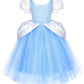 Axaxa Cinderella Costume For Girls Cinderella Dress Princess Dresses For Girls Halloween Party Cosplay With Accessories