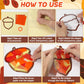 Qyeahkj 36 Set Fall Acorn Suncatchers Crafts for Kids DIY Autumn Window Tissue Paper Craft Kit Hanging Decor for Thinkgiving Hom