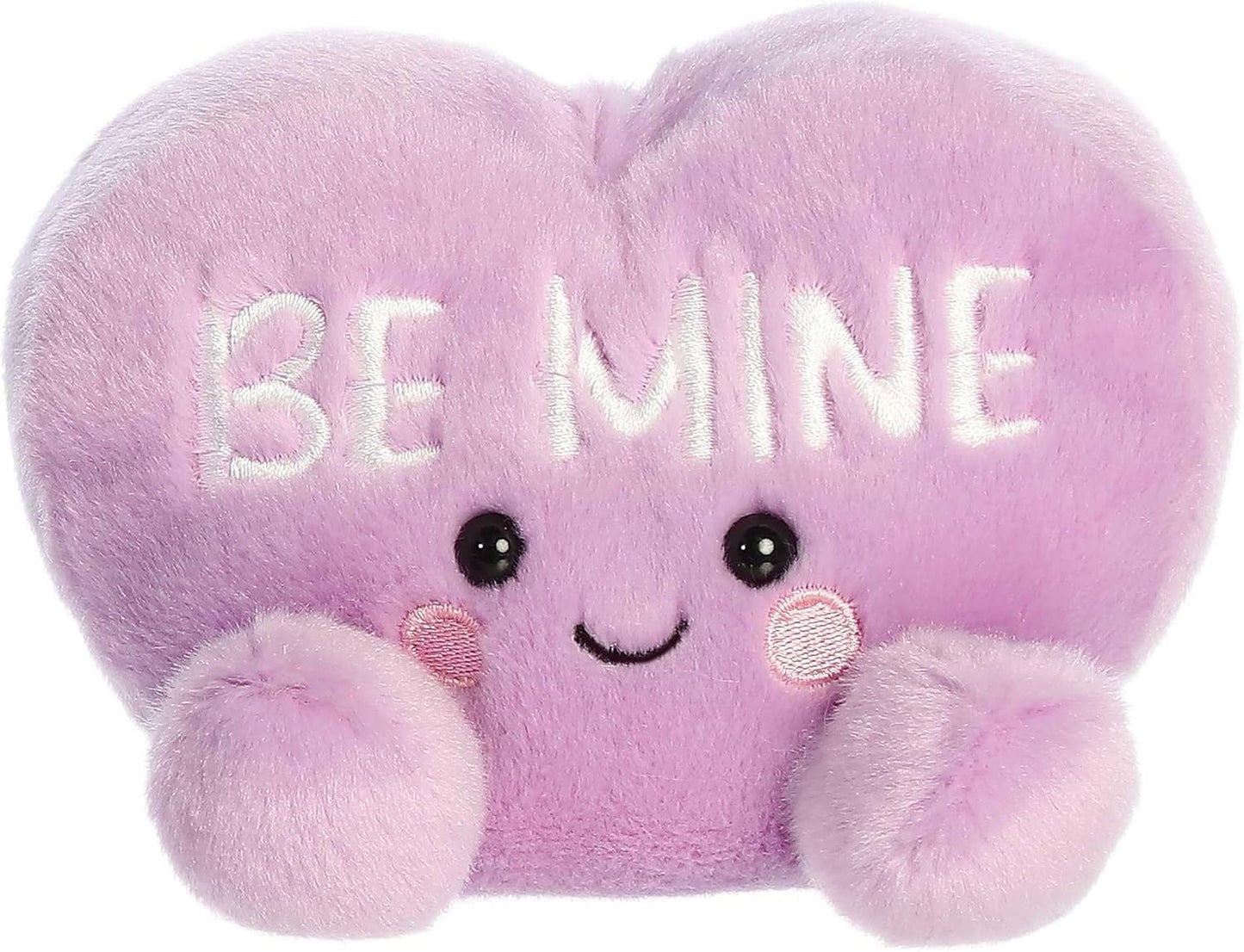 Aurora Valentine Candy Heart Palm Pals 5'' Plush 2 Pc Bundle, Be Mine And Cutie