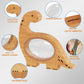 Wooden Clear Dinosaurs Piggy Bank For Boys Girls Kids, Large Unbreakable Wood Money Bank, Cute Coin Bank Creative Saving Bank Fo