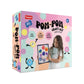 Handycrafts Funskool PomPom Craft Kit, Make PomPom Keychains & Canvas Wall Art, MessFree Diy Arts & Crafts Set, Creative Stea