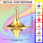 Lenwen 6 Pieces Metal Accurate Top Long Time Little Toy Balance Metal Zinc Alloy Tops for Teens mature-themeds Kill Time Stress Anxiety Gift  1.38 x 1.18'' (Stylish Color)