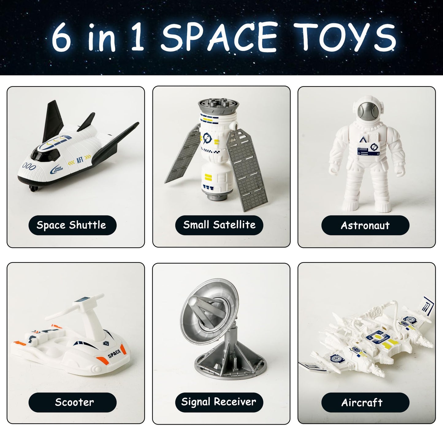 Wbzle Space Explorer Toy Kit, Space Toys Set With Astronaut Figure, Astronaut Exploration Gift For Exploring Boys And Girls