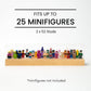 Matterkids Minifigure Display Case With UV Protection Cap  Mini Action Figure Shelf  Stand Cabinet Storage Box Wooden Ledge for Lego Minifigures (Pine)