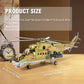 DAHONPA MI-24S Medium Military Helicopter Building Set, 850+ Plastic Bricks, Black Air-Force Toy for Kids and Adults