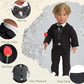 Sweet Dolly Doll Clothes First Communion Wedding Suit Set Rose Gentleman Outfits Fit American 18 Inch Boy Dolls