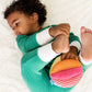 Colorful Rainbow Fabric Ball: Sensory Fun for Babies