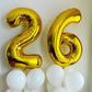 40 Inch Gold 26 Number Balloons Giant Jumbo Huge 26 Or 62 Foil Mylar Helium Number Digital Balloons Gold Birthday Mylar Digital