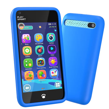 MOMILLA Kids Toys Smart Phone, 3.97'' Touchscreen Kids Phone,16GB Toddler Learning Toys with Games, Front Camera, Boys Girls Toy