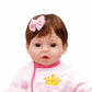 CHAREX Reborn Baby Dolls - 18 inch Realistic Baby Doll Pink Cradle Baby Girl Handmade Lifelike Weighted Realistic Silicone Baby