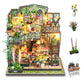 DIY Miniature Dollhouse Kit, Mini House Making Kit with Furnitures and Light, Tiny House Kit to Build for Adults, Hobby Craft Gi