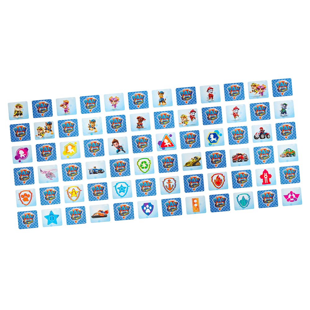 Paw Patrol Memory Matching Game for Kids - Fun Cardstock Game for Ages 4+ - Chase, Rubble, Rocky, Skye & More