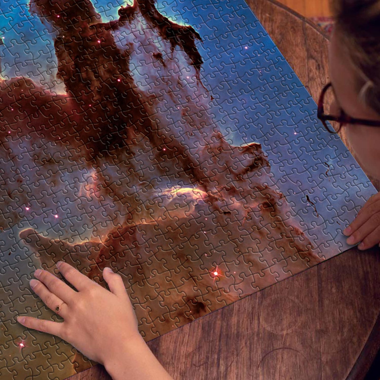 Space Puzzle 1000 Pieces mature-themed  Solar System Galaxy Puzzle  Hubble-Pillars of Creation ts Star Nebula Universe Picture Jigsaw Puzzle