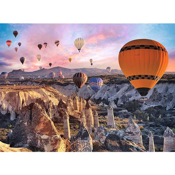 Trefl Balloons Over Cappadocia 3000 Piece Jigsaw Puzzle Red 46'X33' Print, Diy Puzzle, Creative Fun, Classic Puzzle For Adults And Children From 15 Years Old
