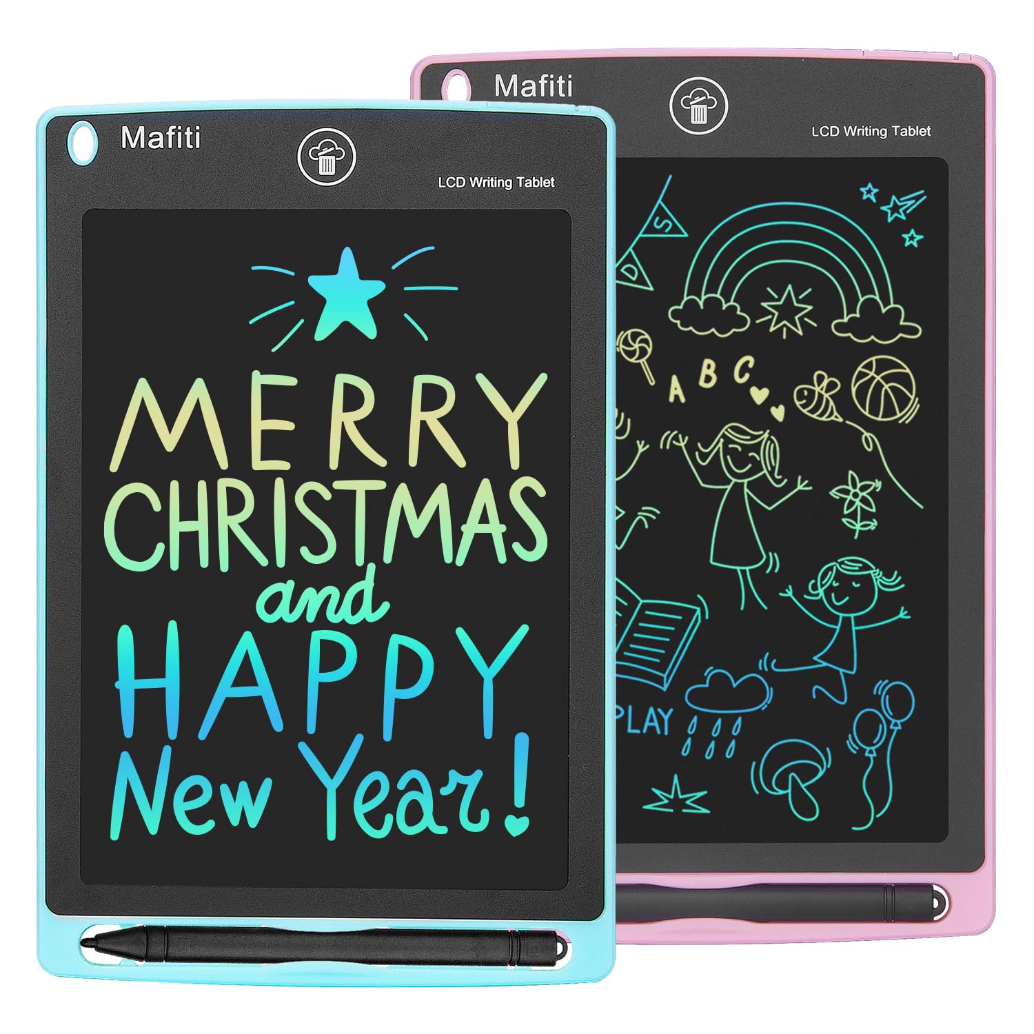 Lcd Writing Tablet 8.5 Inch 2 Pack Colorful Screen Electronic Writing Drawing Pads Doodle Board For Kids Boys Girls