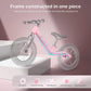 12' Balance Bike For 2, 3, 4, 5 Year Old Boys And Girls, Lightweight Nylon Frame Toddler Training Bike No Pedal Bikes For Kids With Adjustable Seat And Air Tires (Pink)