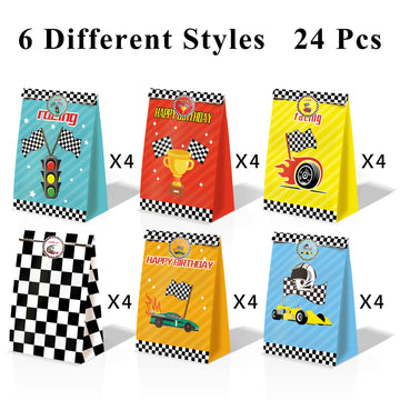 Race Car Gift Bags 24 Pcs Race Car Party Supplies For Boys Race Car Party Favors Cars Theme Birthday Party Decorations Car Goody