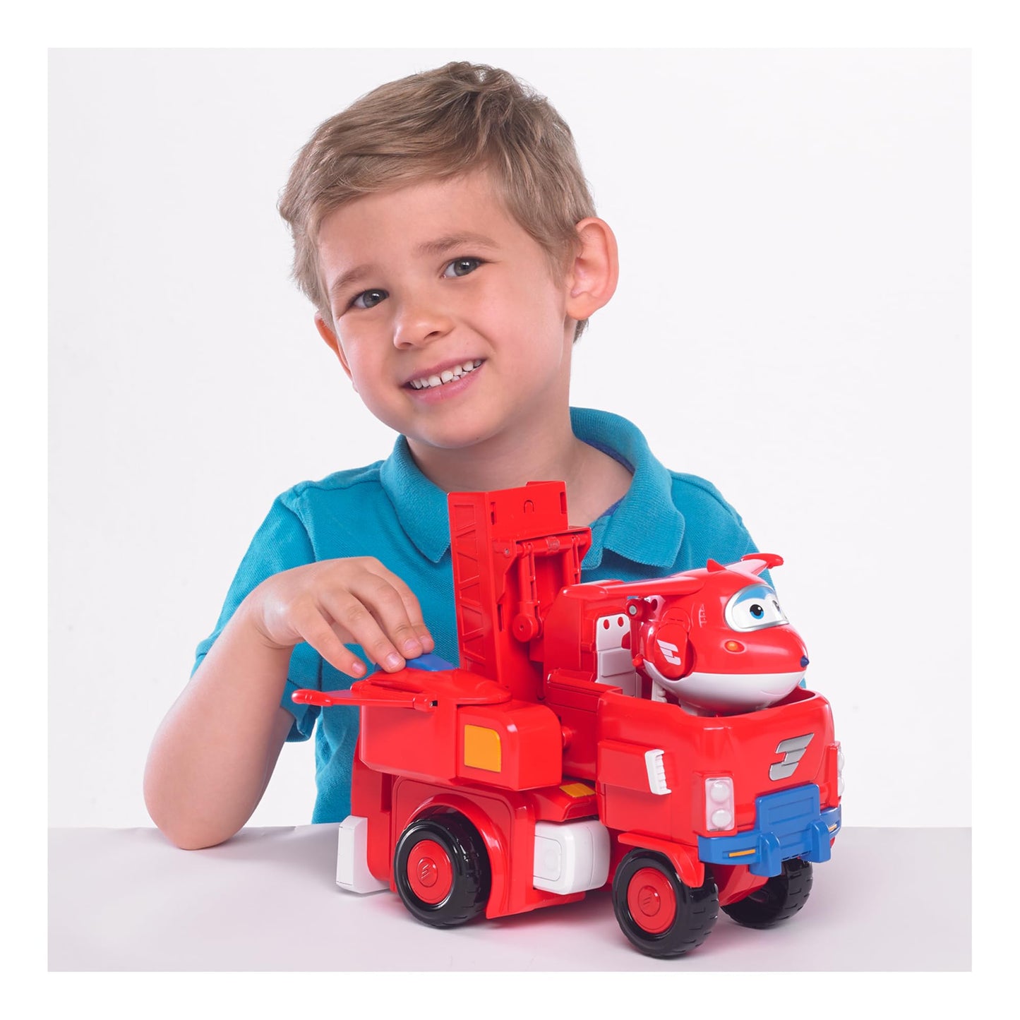 Super Wings 14' Transforming Jett'S Super Robot Airplane | Action Figure | Ages 3-5 | Birthday Gift | Lights & Sounds