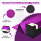 Tombert Premium Deck Box Case For Mtg Ptcg, Large Capacity With 6 Dividers, Fits 800+ Sleeveless Cards Or 500+ Sleeved Cards Tcg Trading Card Games (Black&Purple)