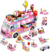 Bestie Toys 623 Pcs Building Toys For Girls, 25In1 Ice Cream Truck Building Bricks Construction Vehicles Kit, Stem Learning Bu