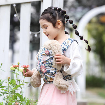 Gagaku Baby Doll Carrier, Doll Carrier For Little Girls, Toy Baby Carrier For Dolls Kids, Baby Doll Carrier For Toddlers, Reborn Baby Doll Accessories - Pink - Anemone Flowers