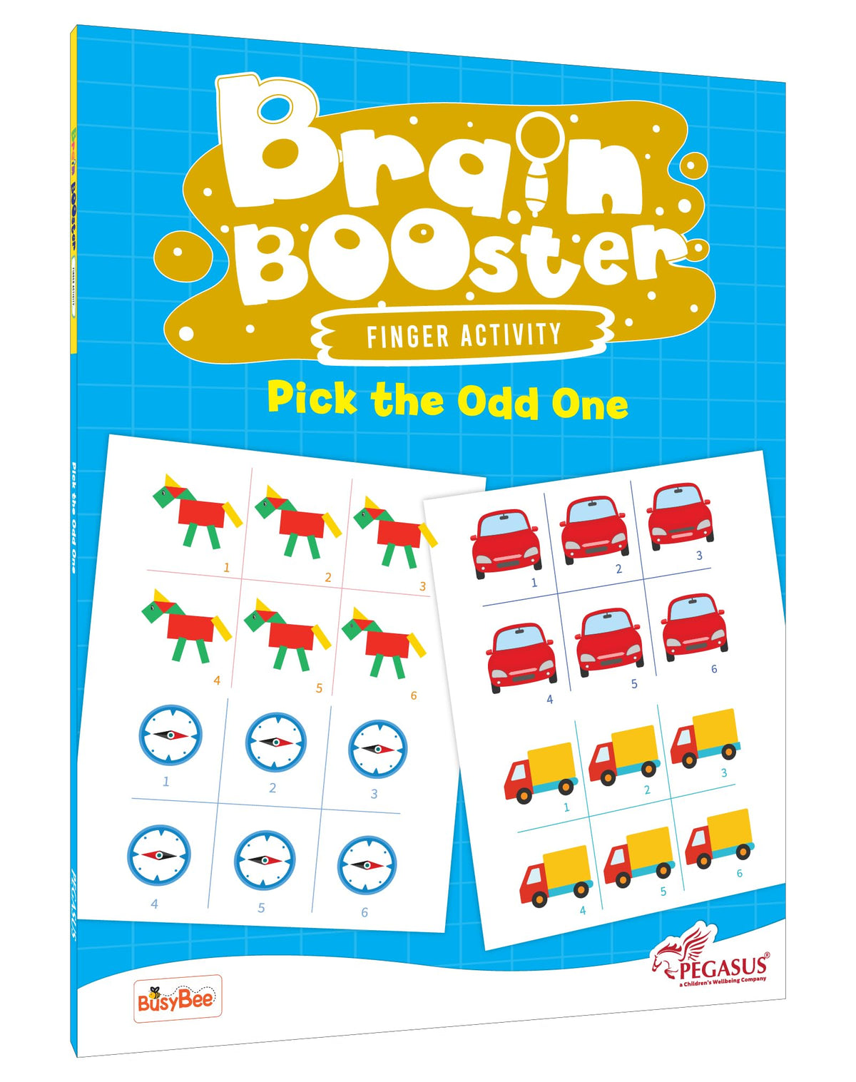 Pegasus Pick The Odd One Out Brain Booster Activity Book For Kids Age 25 Years | Enchance Problem Solving Skills And Boosts Log