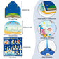 Eid Mubarak Craft Kits Kids Mosque Scene Stickers Muslim Eid Ramadan Sticker Bulk Gift Hanging Ornament Decoration for Al Fitr P