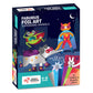 Chalk And Chuckles Paper Art And Craft Kit; Fabulous Foil Art; Gift For Boys; Girls Age 4-9 Year Old; Create 12 Superhero Animal