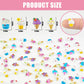 WOZADU 100 PCS Mini Resin Ice Cream Figures for Crafts Tiny Resin Food Miniature Things for Dollhouse Fairy Garden Micro Landscaping Decoration Cake Toppers Decor