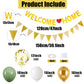 Welcome Home Decorations,Green Gold Welcome Home Balloons Banners Set,Welcome Home Glitter Banner With Confetti Balloons,Pennant